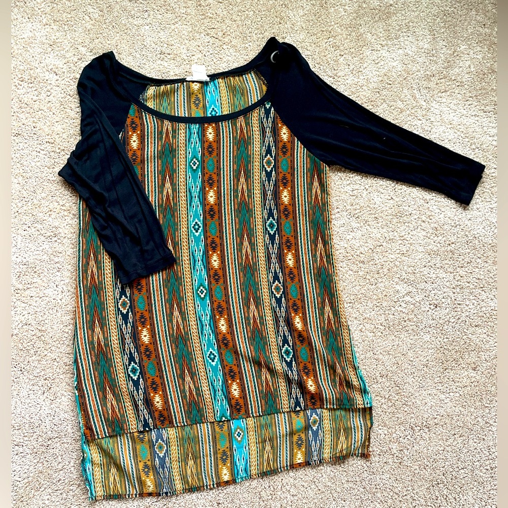 Western print tunic!